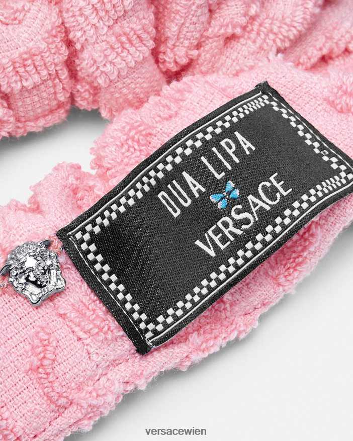 Rosa Allover-Handtuch-Scrunchie Versace Frauen Zubehör 8N4XJD866