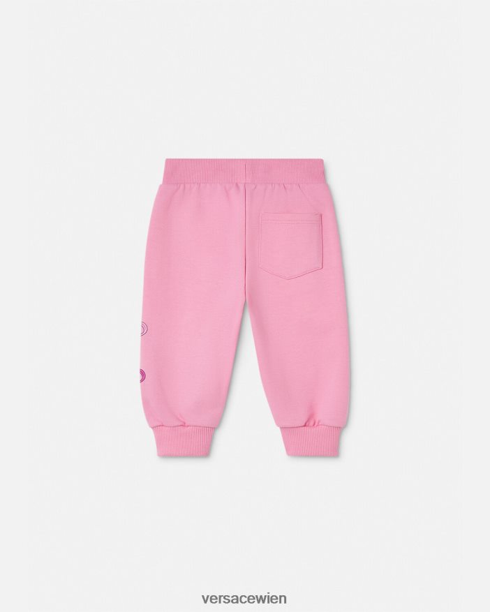 Rosa Baby-Jogginghose mit Sicherheitsnadel Versace Kinder Kleidung 8N4XJD1917