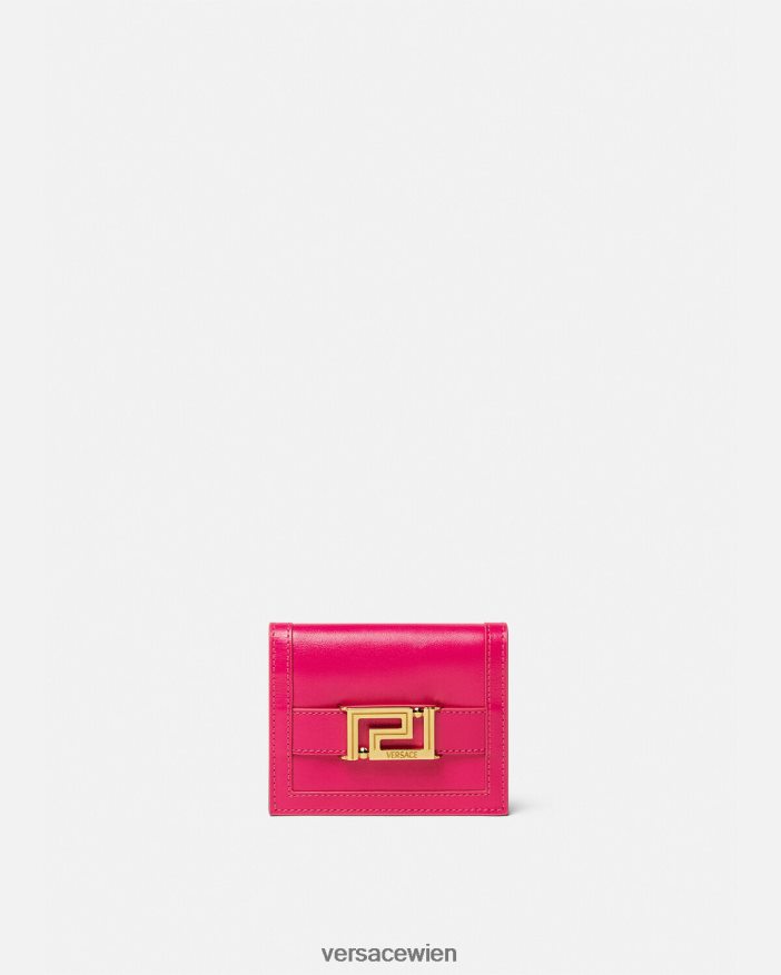 Rosa Bifold-Geldbörse mit Greca-Göttin-Motiv Versace Frauen Zubehör 8N4XJD560