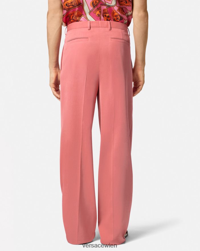 Rosa Formelle Hose mit weitem Bein Versace Männer Kleidung 8N4XJD1274