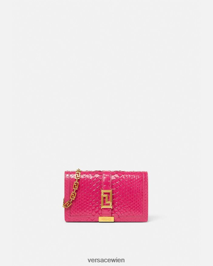 Rosa Greca-Göttin-Python-Minitasche Versace Frauen Taschen 8N4XJD258