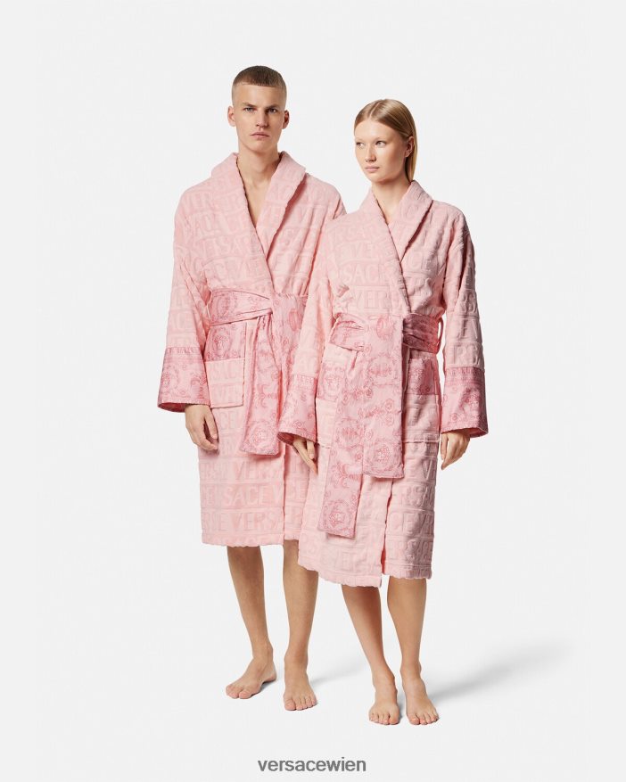 Rosa Ich barocker Bademantel Versace Frauen Unterwäsche und Strandbekleidung 8N4XJD1095