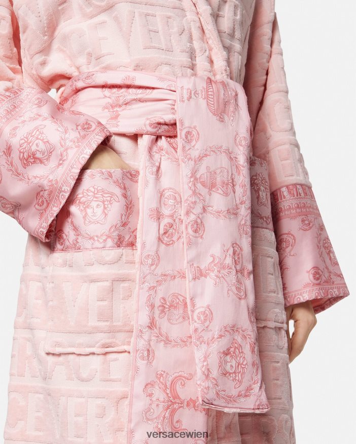 Rosa Ich barocker Bademantel Versace Frauen Unterwäsche und Strandbekleidung 8N4XJD1095