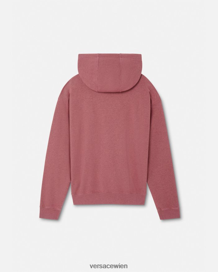Rosa La Maschera Kapuzenpullover Versace Männer Kleidung 8N4XJD1416