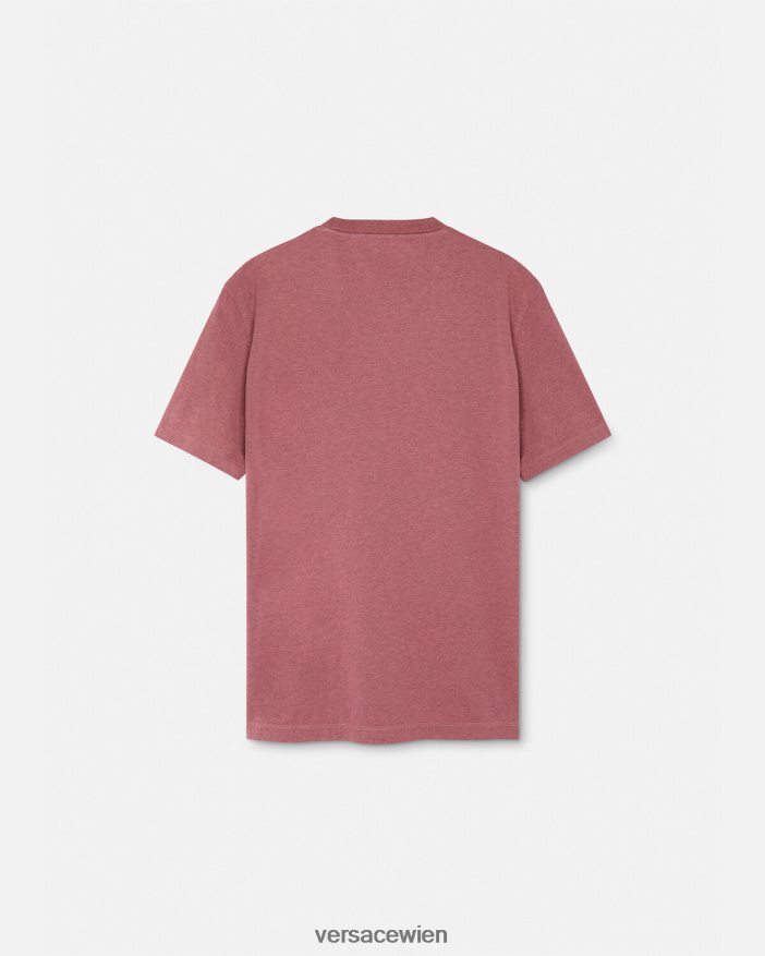 Rosa La Maschera-T-Shirt Versace Männer Kleidung 8N4XJD1384