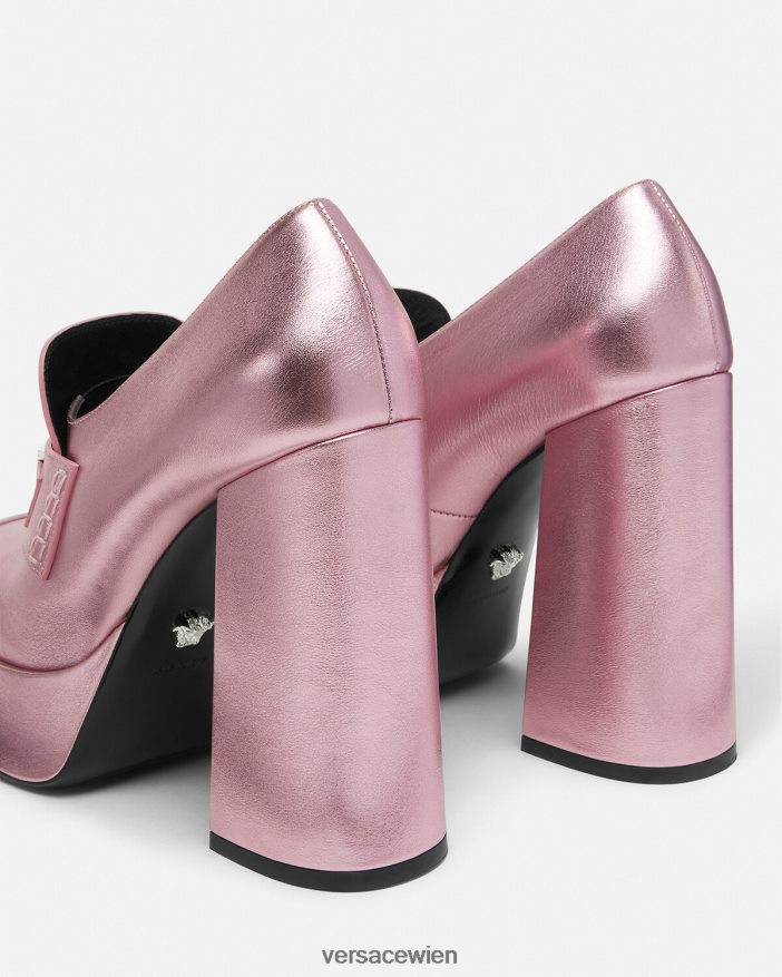 Rosa Medusa \95 Metallic-Plateaupumps Versace Frauen Schuh 8N4XJD484