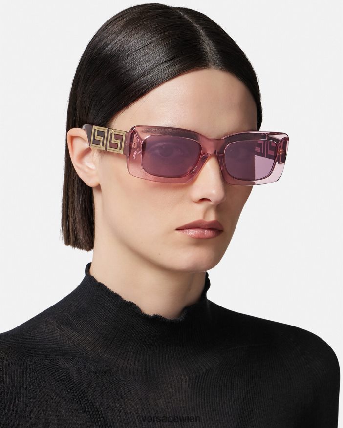 Rosa endlose Greca-Sonnenbrillen Versace Frauen Zubehör 8N4XJD601