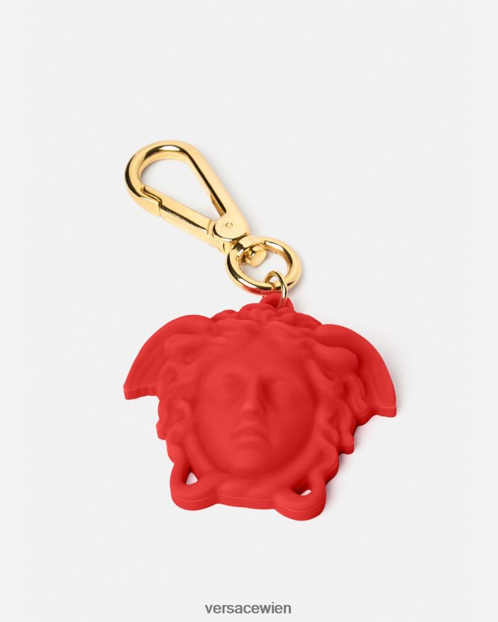 Rot La Medusa-Schlüsselanhänger Versace Männer Zubehör 8N4XJD1660