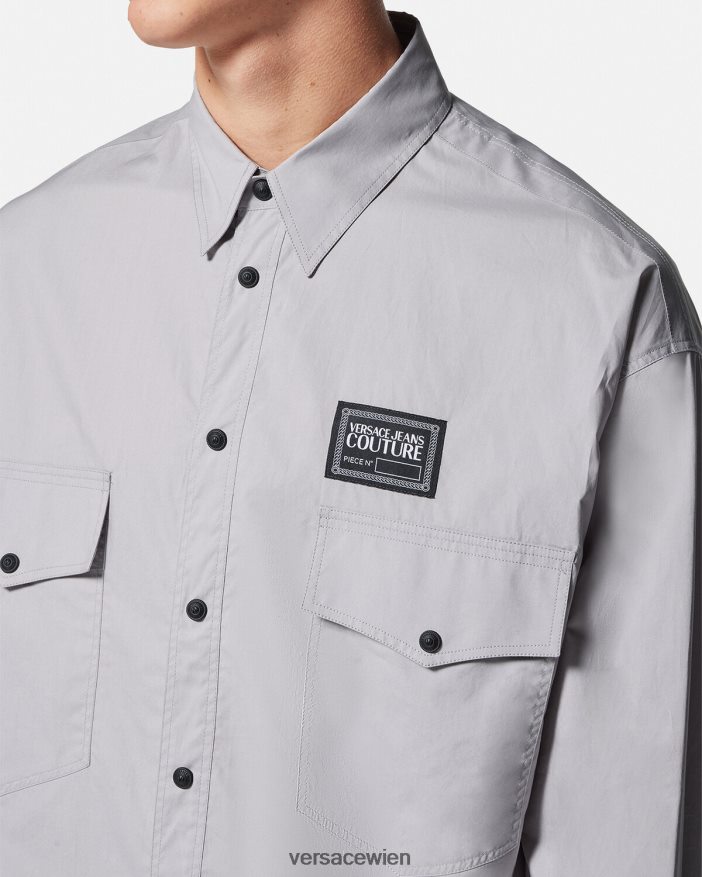 Schwarz  Druck Stücknummer-Logo-Shirt Versace Männer Kleidung 8N4XJD2400