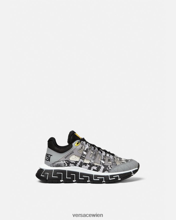 Schwarz  Druck Trigreca-Sneaker mit Python-Print Versace Männer Schuh 8N4XJD1543