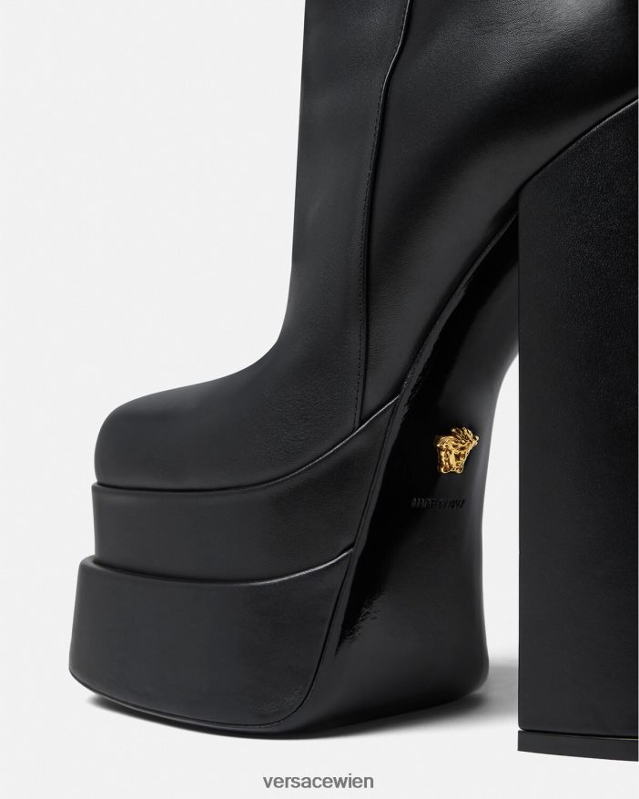Schwarz Aevitas Plateaustiefel Versace Frauen Schuh 8N4XJD407