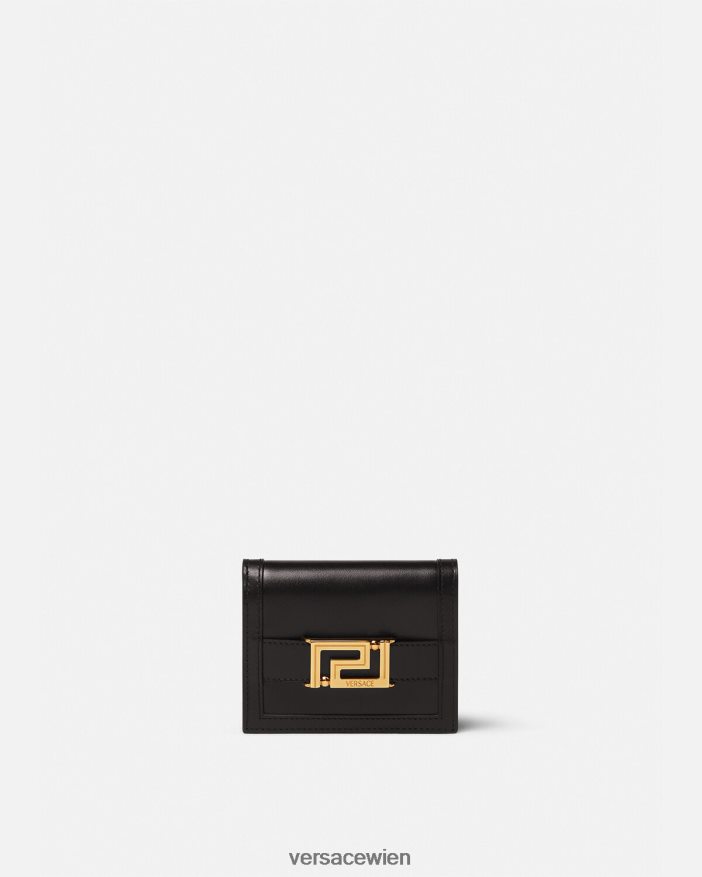 Schwarz Bifold-Geldbörse mit Greca-Göttin-Motiv Versace Frauen Zubehör 8N4XJD559