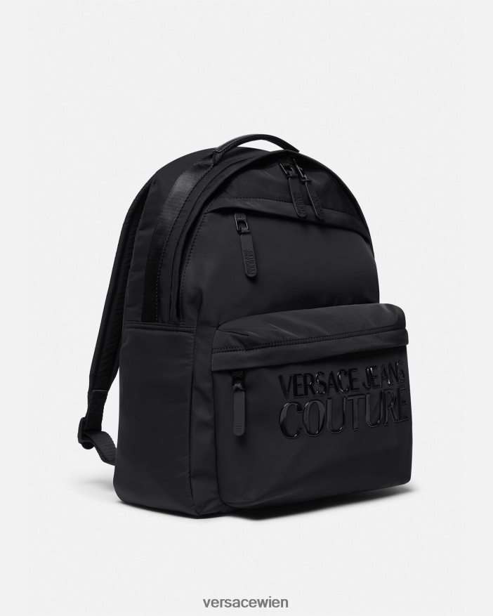 Schwarz Couture-Rucksack mit Logo Versace Männer Zubehör 8N4XJD2490