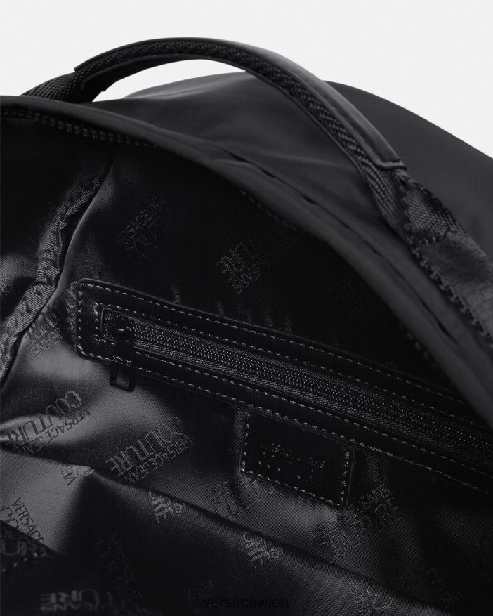 Schwarz Couture-Rucksack mit Logo Versace Männer Zubehör 8N4XJD2490