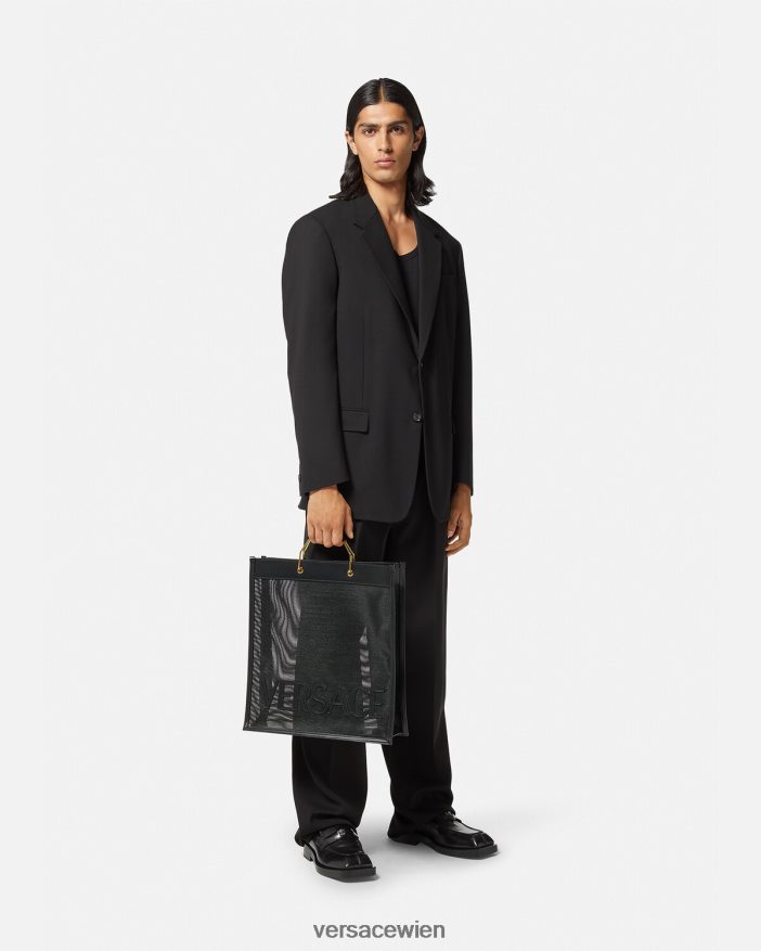 Schwarz Einkaufstasche Versace Männer Taschen 8N4XJD1507