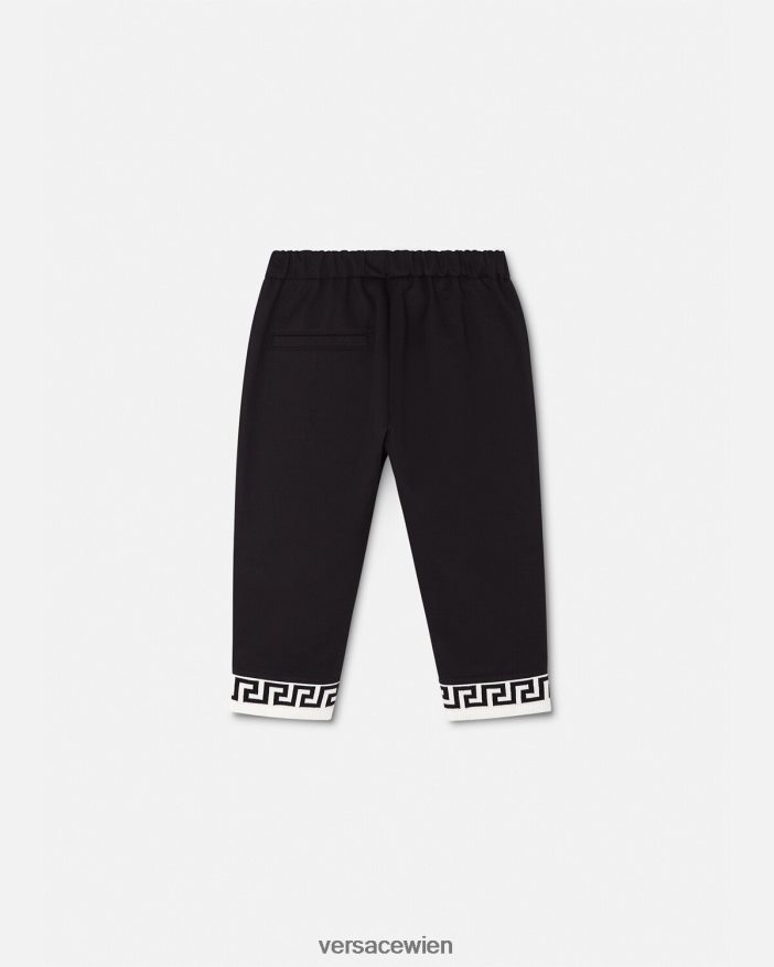 Schwarz Greca-Babyhose Versace Kinder Kleidung 8N4XJD1906