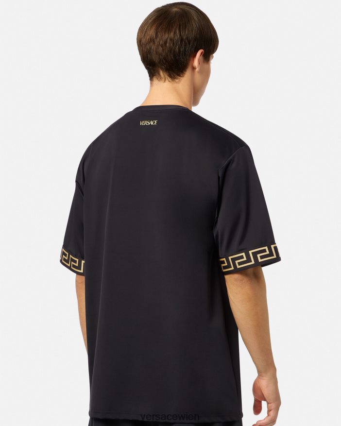 Schwarz Greca-Fitness-Top Versace Männer Kleidung 8N4XJD1454