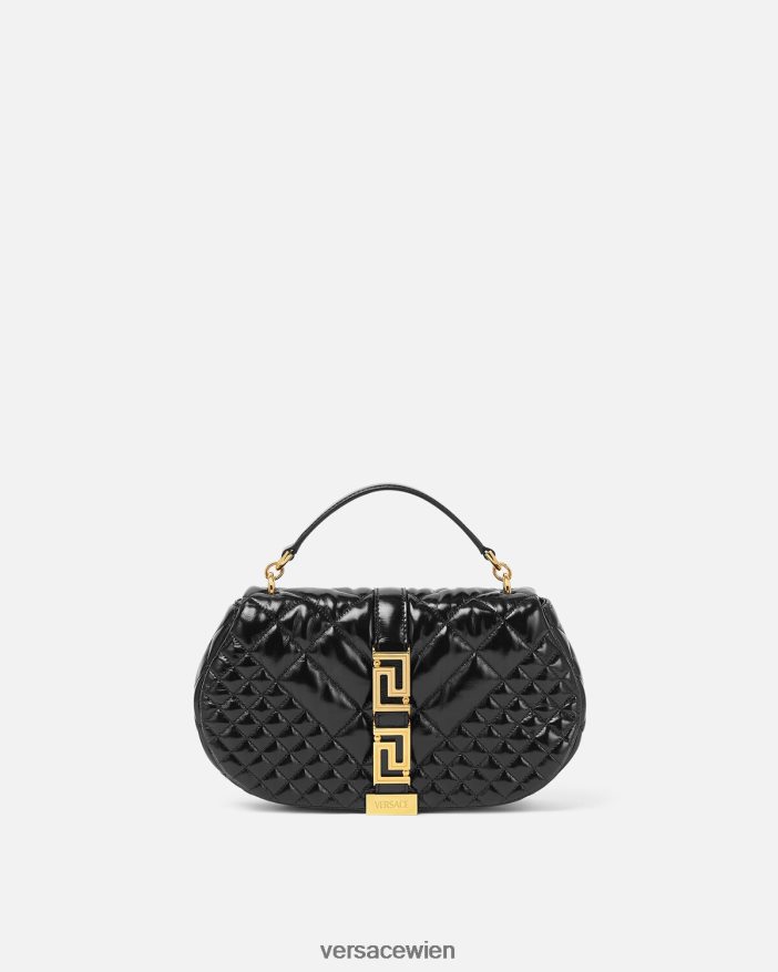 Schwarz Greca-Göttin-Umhängetasche Versace Frauen Taschen 8N4XJD246