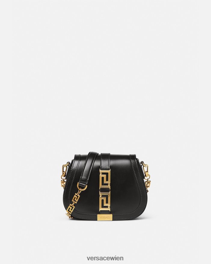 Schwarz Greca-Göttin kleine Umhängetasche Versace Frauen Taschen 8N4XJD260