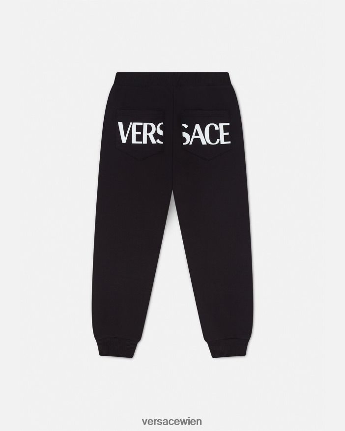 Schwarz Greca-Jogginghose Versace Kinder Kleidung 8N4XJD2099