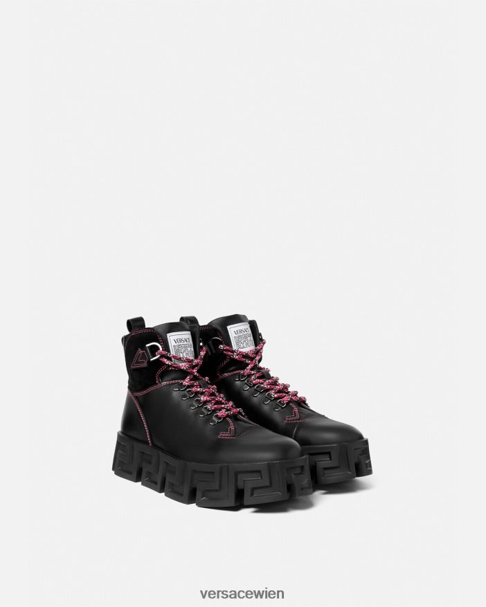 Schwarz Greca-Labyrinth-Wanderstiefel Versace Männer Schuh 8N4XJD1581