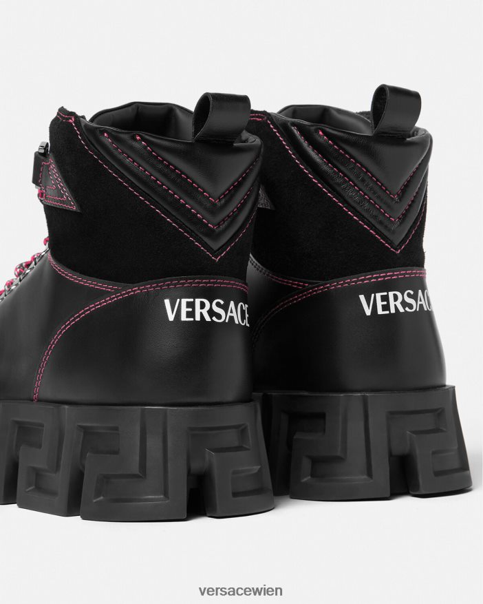 Schwarz Greca-Labyrinth-Wanderstiefel Versace Männer Schuh 8N4XJD1581