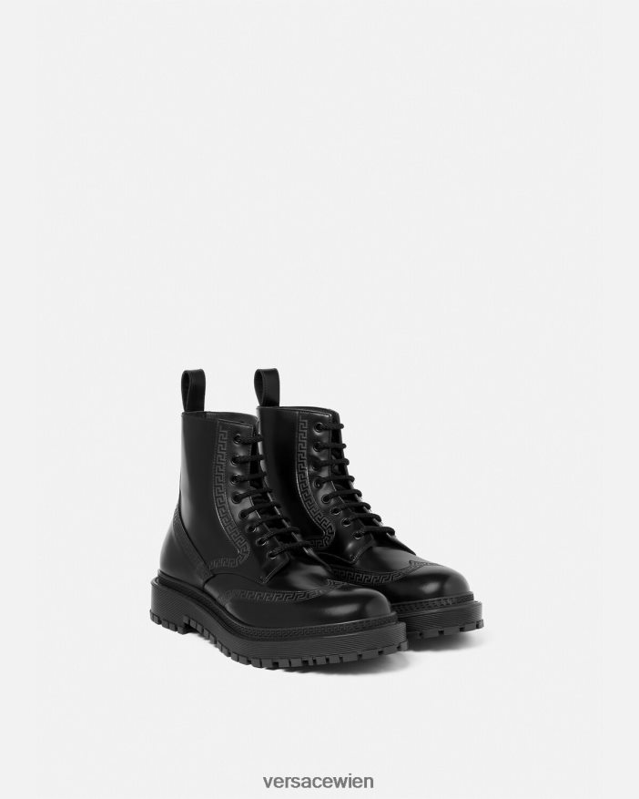 Schwarz Greca-Stiefeletten Versace Männer Schuh 8N4XJD1579