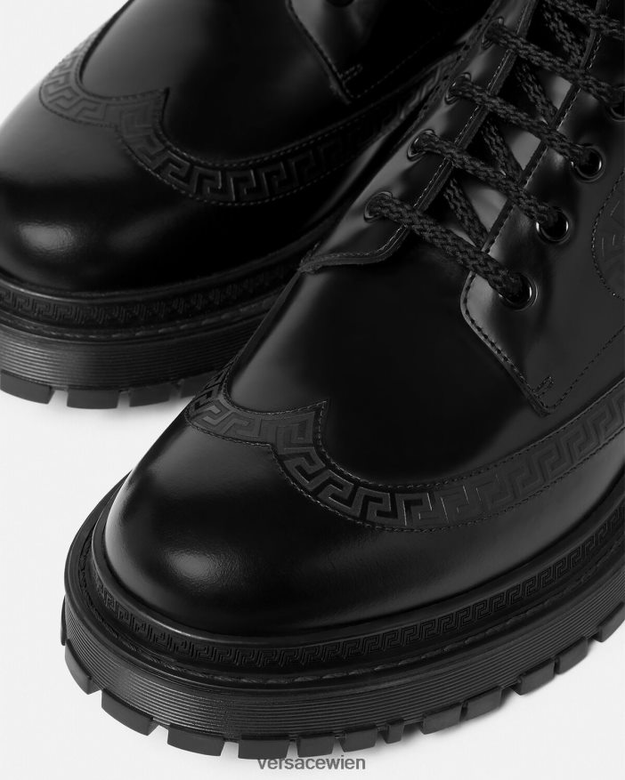 Schwarz Greca-Stiefeletten Versace Männer Schuh 8N4XJD1579