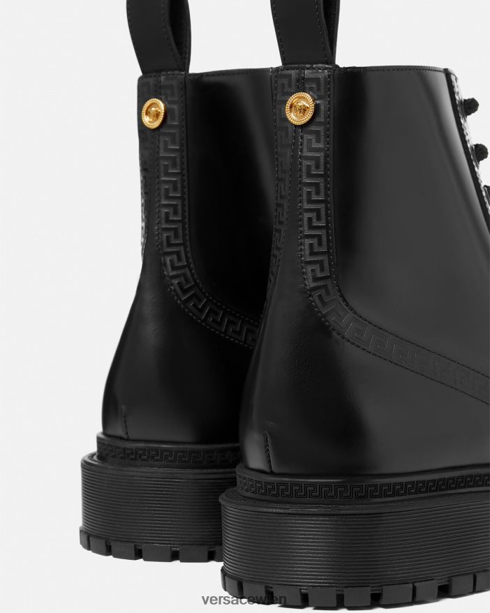 Schwarz Greca-Stiefeletten Versace Männer Schuh 8N4XJD1579