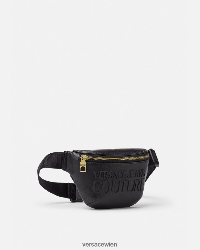 Schwarz Gürteltasche mit Logo Versace Männer Taschen 8N4XJD2471