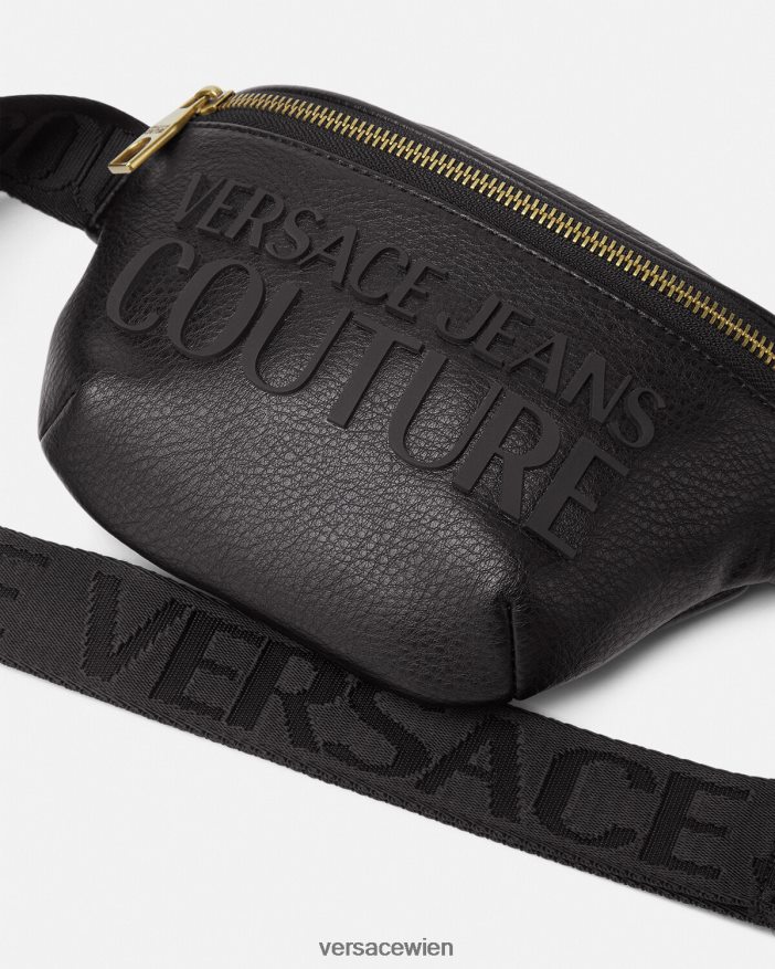 Schwarz Gürteltasche mit Logo Versace Männer Taschen 8N4XJD2471