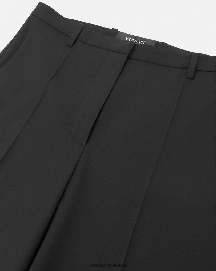 Schwarz Hose mit weitem Bein Versace Frauen Kleidung 8N4XJD202