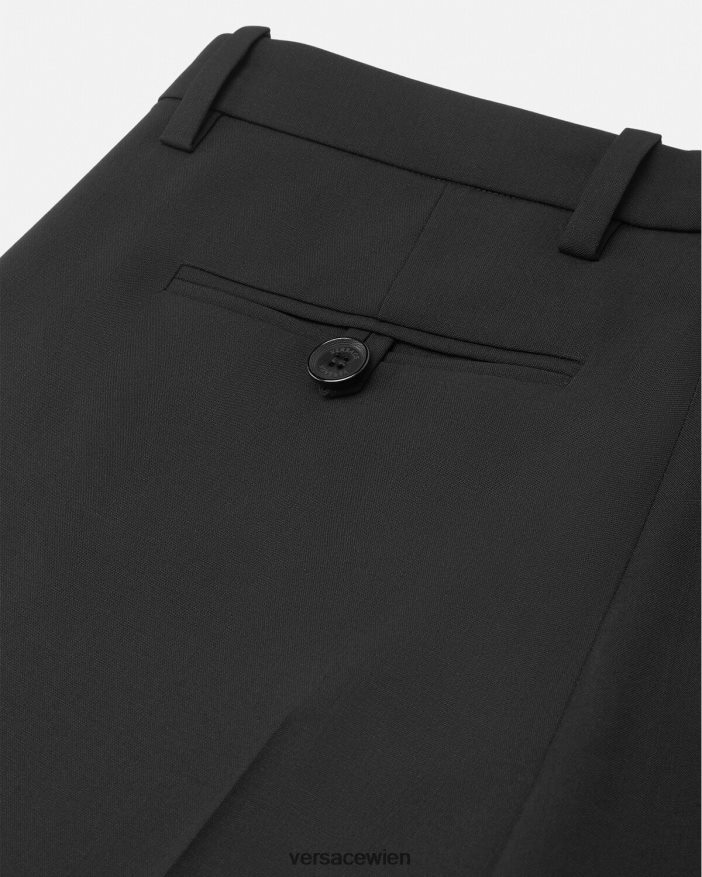 Schwarz Hose mit weitem Bein Versace Frauen Kleidung 8N4XJD202