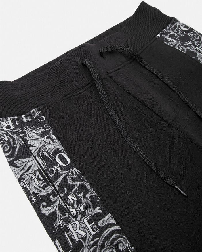 Schwarz Jogginghose mit Logo-Couture Versace Männer Kleidung 8N4XJD2426