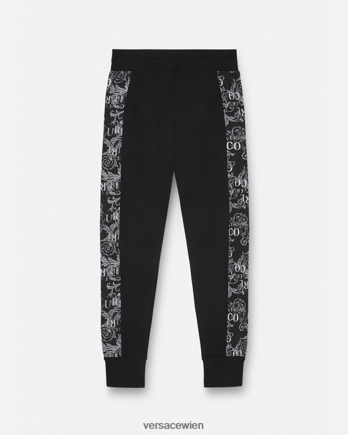 Schwarz Jogginghose mit Logo-Couture Versace Männer Kleidung 8N4XJD2426