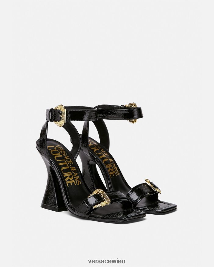 Schwarz Kirsten Sandalen mit barocker Schnalle Versace Frauen Schuh 8N4XJD2293