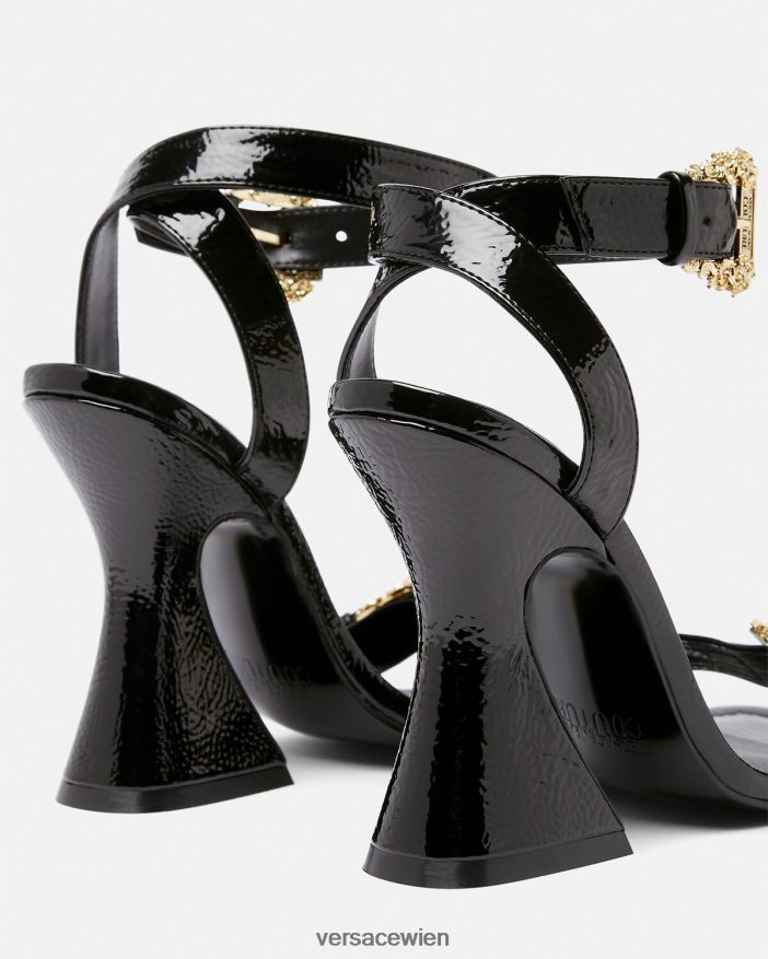 Schwarz Kirsten Sandalen mit barocker Schnalle Versace Frauen Schuh 8N4XJD2293