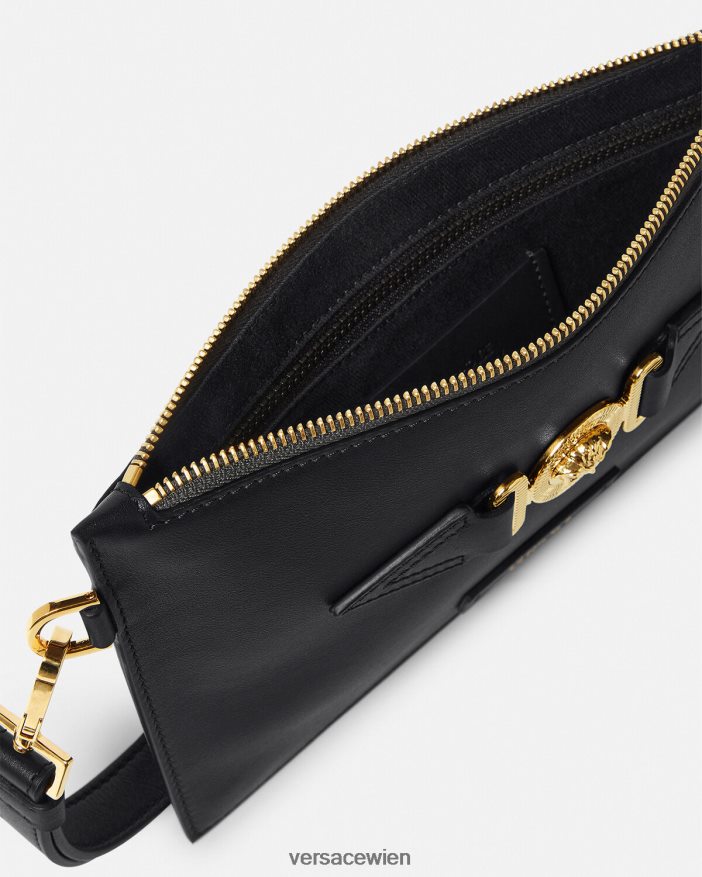 Schwarz Kleine Beuteltasche mit Medusa Biggie Versace Männer Taschen 8N4XJD1463