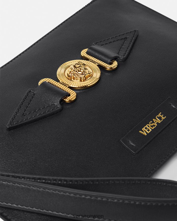 Schwarz Kleine Beuteltasche mit Medusa Biggie Versace Männer Taschen 8N4XJD1463
