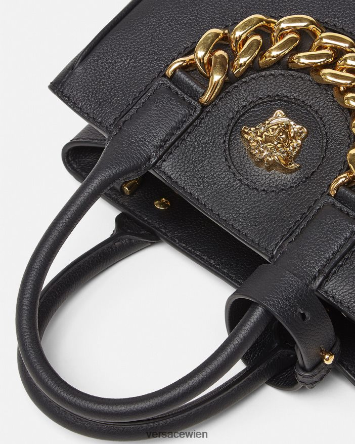 Schwarz Kleine La Medusa-Tragetasche Versace Frauen Taschen 8N4XJD362