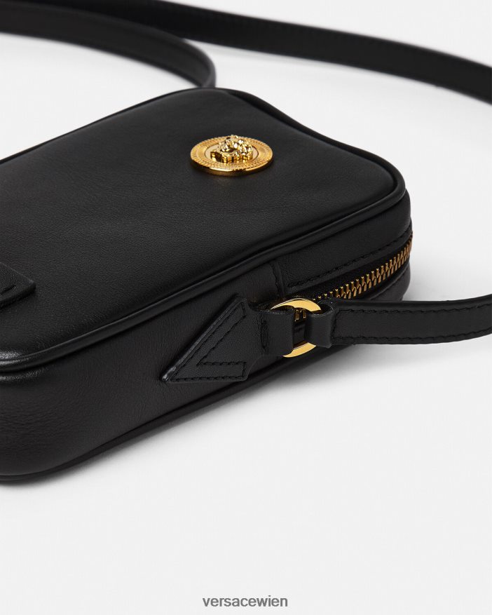 Schwarz Kleine Umhängetasche mit Medusa Biggie Versace Männer Taschen 8N4XJD1465