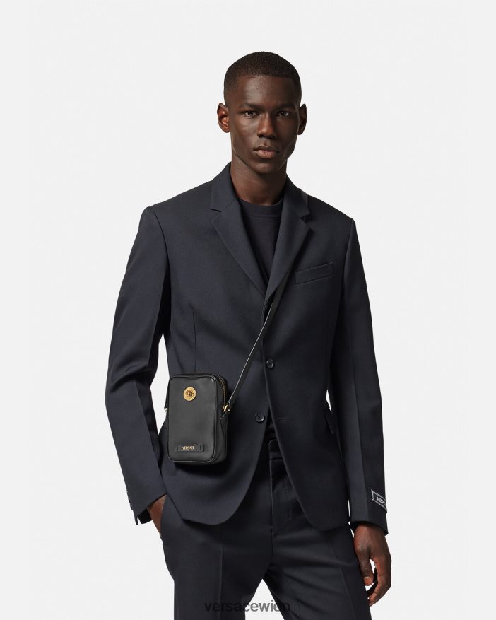 Schwarz Kleine Umhängetasche mit Medusa Biggie Versace Männer Taschen 8N4XJD1465