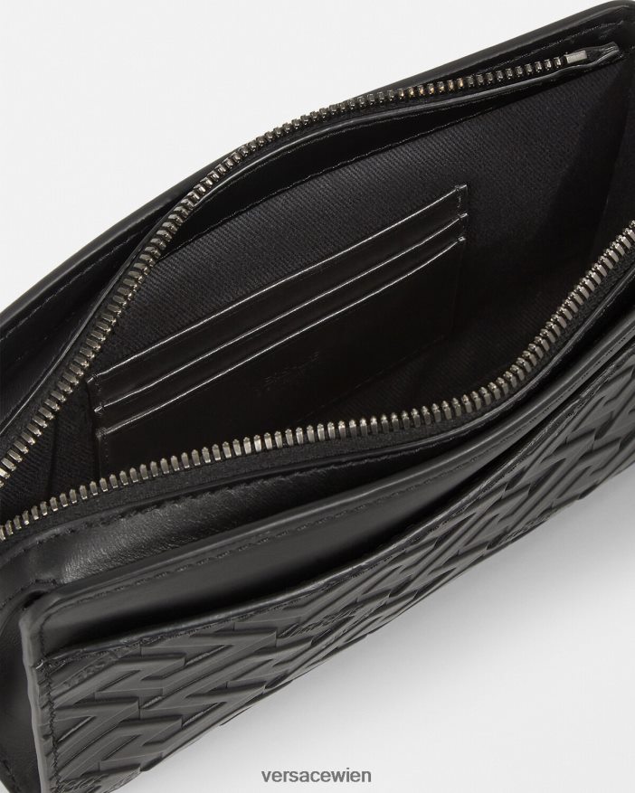Schwarz La Greca-Signatur-Umhängetasche Versace Männer Taschen 8N4XJD1481