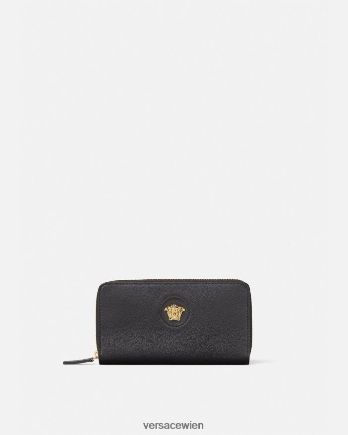 Schwarz La Medusa Continental-Geldbörse Versace Frauen Zubehör 8N4XJD573