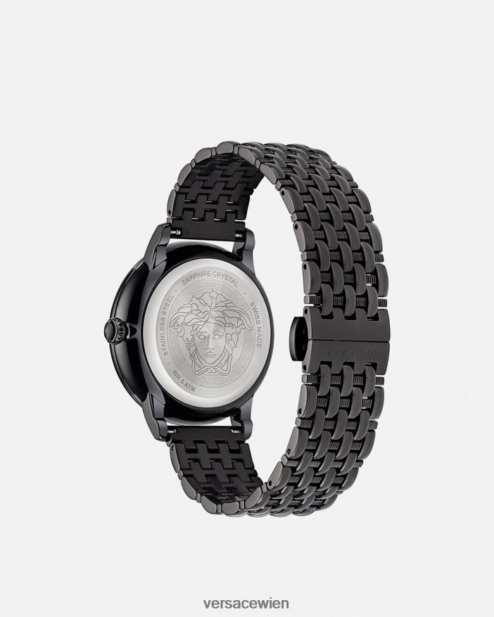 Schwarz La Medusa Diamantuhr Versace Frauen Zubehör 8N4XJD973