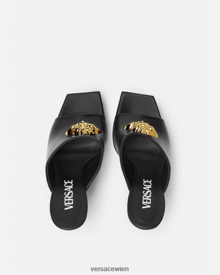 Schwarz La Medusa Plateau-Pantoletten Versace Frauen Schuh 8N4XJD448