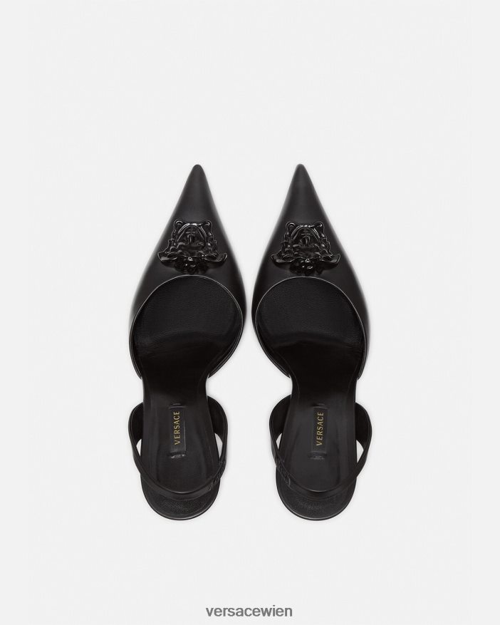 Schwarz La Medusa Slingback-Pumps Versace Frauen Schuh 8N4XJD489