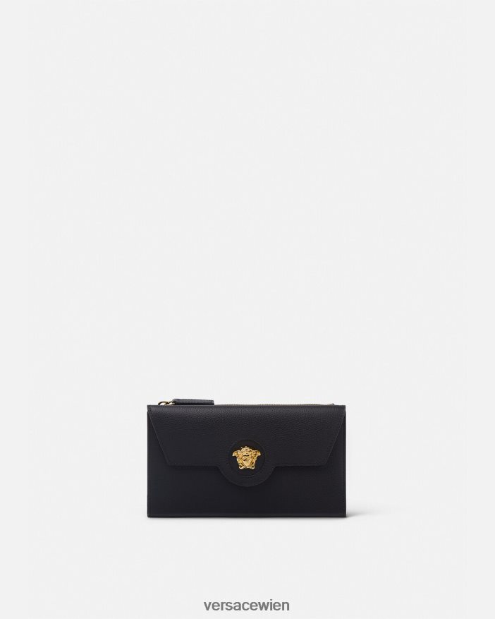 Schwarz Langes Portemonnaie „La Medusa“ Versace Frauen Zubehör 8N4XJD574