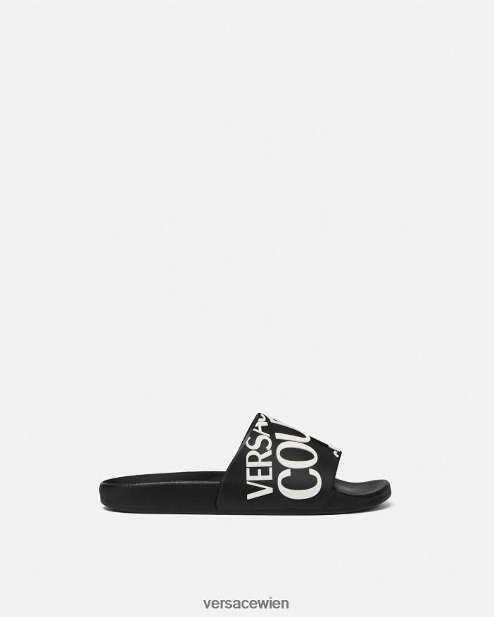 Schwarz Logo-Folien Versace Frauen Schuh 8N4XJD2262