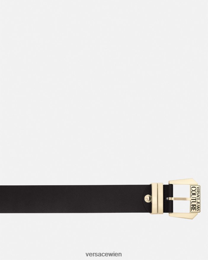Schwarz Logo-Gürtel Versace Frauen Zubehör 8N4XJD2334